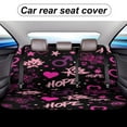 thumbnail image 5 of Hope Hearts Stars Pattern Car Rear Seat Covers,Bench Back Seat Cover , Easy to Install Universal Fit for Cars Trucks Vans And SUVs, 5 of 6