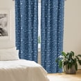 thumbnail image 2 of Ambesonne Botanical Window Curtains, Flower Branches Herbs, Each 28" W x 63" L, Night Blue White, 2 of 4