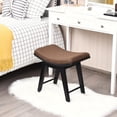 thumbnail image 7 of Modern Dressing Makeup Stool with Concave Seat Rubberwood Legs, 7 of 7