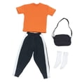 thumbnail image 4 of Ropa de muñeca masculina Sunnimix a escala 1/6 Trajes elegantes Naranja, 4 of 8