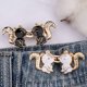 thumbnail image 4 of Removable Waist Tighteners With Zinc Alloy 3/6PCS Nonsewing and Plating For Women and Girl Waist Decorative Accessories White, 4 of 4