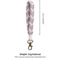 thumbnail image 3 of Handmade Bracelet Key Chain for Women Wristlet Keyring Braided Car Key Holder Non-rust Keychain Wrist Lanyard for Purse, 3 of 4