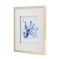 thumbnail image 2 of A&B Home Coral Print Wall Art - Set of 2 - Gold Frame - Blue, White Print, 2 of 7