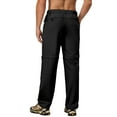 thumbnail image 3 of Little Donkey Andy Men's Quick Dry Zip Off Convertible Pants Elastic Lightweight Hiking Travel Golf Black S, 3 of 8