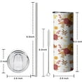thumbnail image 5 of 20 oz Double Insulated Coffee Tumbler with LeakProof Lid Watercolor Floral Flowers Wildflower Cafe Tumblers for Mountain Halloween Fishing Christmas, 5 of 7