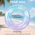 thumbnail image 5 of Qoosea Swim Rings for Adults Pool Floats Swimming Ring Inflatable Float Raft Water Swim Tube Sequined Summer Beach Party Decoration, 5 of 7