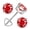 Red, variant on 925 Sterling Silver Moissanite Stud Earrings for Women, 2 Carat GRA Certified D Color VVS1, Screw Back Simulated Diamond Jewelry Gift for Birthday, Christmas, Mother’s Day