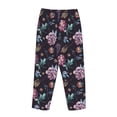 thumbnail image 5 of Goofa Roses Flowers Printed Soft Pajama Pants for Women, Wide Leg Comfy Casual Lounge Yoga Pants-Large, 5 of 9