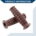 thumbnail image 6 of Unique Bargains 7/8" 22mm 15/16" 24mm Universal Motorcycle Hand Grip Cover Non Slip Rubber Handlebar End Grips for Motorcycle Scooter Bicycle ATV 1 Pair Brown, 6 of 7
