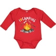 thumbnail image 3 of Inktastic I Love Camping- Campfire, Hot Dog, Marshmallows Boys or Girls Long Sleeve Baby Bodysuit, 3 of 5