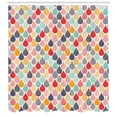thumbnail image 3 of Ambesonne Geometric Shower Curtain, Doodle Rainbow Style, 69"Wx75"L, Multicolor, 3 of 3