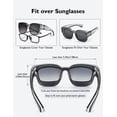 thumbnail image 2 of TINHAO Polarized Sunglasses Over Glasses for Women Men, Fit Over Glasses Sunglasses with Square Oversized UV Protection, 2 of 7