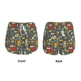 thumbnail image 4 of Disketp Cute Animal Forest Print Women's Shorts Workout Shorts for Athletic Gym Running Shorts with Phone Pockets XX-Large, 4 of 8