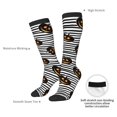 thumbnail image 4 of Fotbe Haloween Pumpkins Calcetas Divertidas Estampadas para Hombre y Mujer, Calcetas de Algodón hasta la Rodilla para Caminar, Correr, Enfermería y Embarazo, 4 of 6