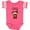 Football Pink and White, variant on Inktastic Clearly Up to Something-long Haired Dachshund Boys or Girls Baby Bodysuit