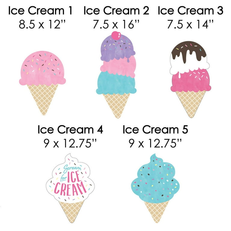 Big Dot of Happiness Scoop Up the Fun - Ice Cream Cone - Lawn