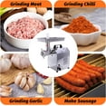 thumbnail image 2 of Hakka Brothers TC Series Commercial Stainless Steel Electric Meat Grinders (TC8), 2 of 6