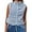 Blue, variant on Midnight Lunch Vest, Women's Checkered Polar Fleece Vest, Fall Winter Sleeveless Cardigan with Chest Pocket for women