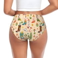 thumbnail image 3 of Womens Underwear - Groovy American Western Footwear No Show Seamless Underwear for Women, Stretch Women's Panties, Hipster Soft Comfort Ladies Panties Bikini Underwear Briefs, 3 of 6