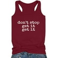 thumbnail image 4 of Tank Tops for Womens Funny Saying Fitness Yoga Workout Racerback Tank Tops Sleeveless Shirts, 4 of 5
