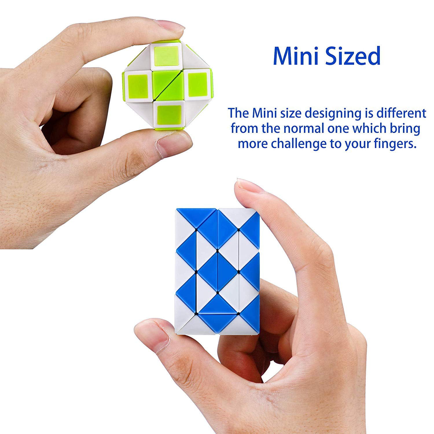 Twist Puzzle Toy for Kids Party Bag Fillers Mini Snake Balls Figet Speed Cube QUQU 12 Pack Funny Magic Snake Cube （Random Color） Party Favors Sensory Toys