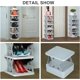 thumbnail image 5 of Zapatero, estante para zapatos de 6 niveles sin ensamblaje, almacenamiento estrecho para zapatos pequeños que ahorra espacio, organizador de zapatos para armario, puerta de entrada, entrada,, 5 of 8