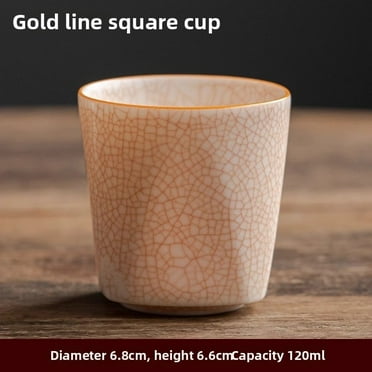 Handmade Ru Kiln White Porcelain Tea Cup Cracked Glaze Ceramic Tea Set Chinese Tea Drinking Cup Gift for Tea Lovers
