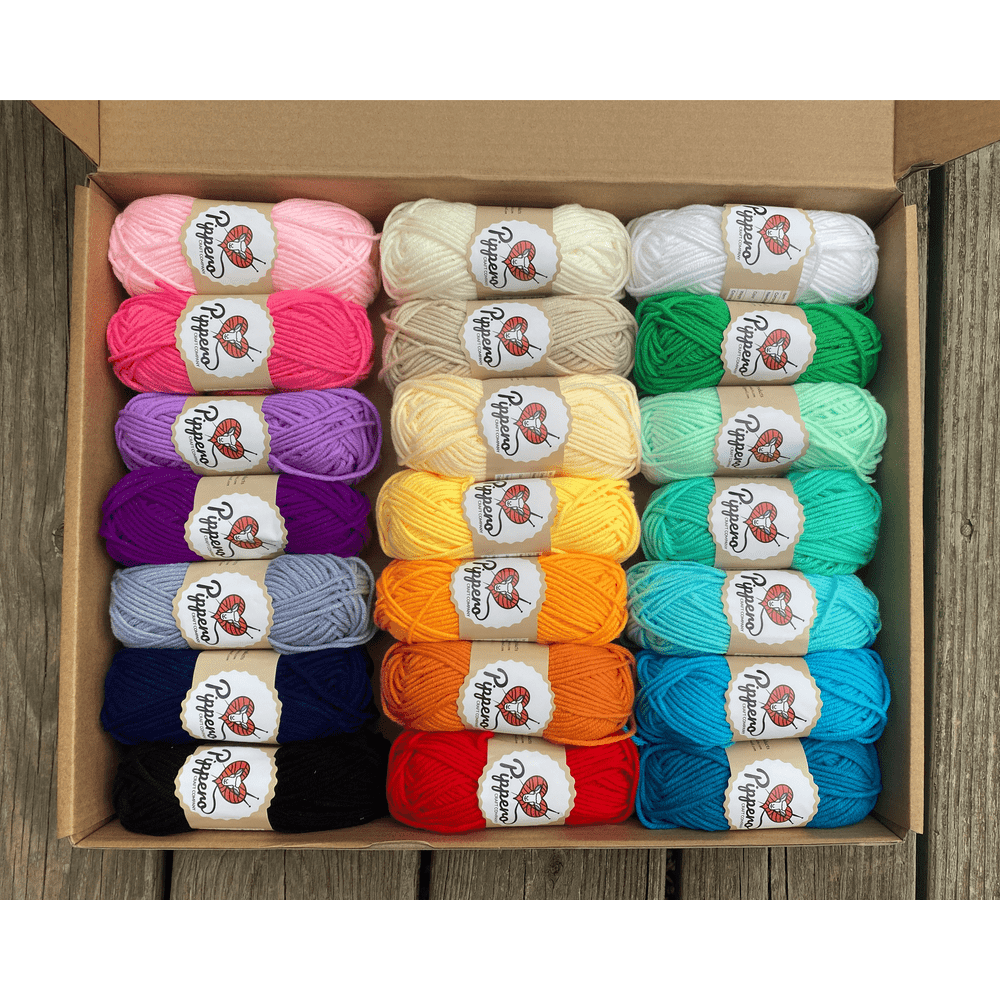 Amigurumi Yarn Set Light Yarn Acrylic Yarn, Set of 21 Colors