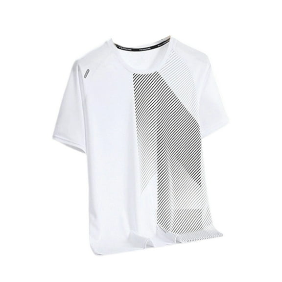Men's Athletic Performance T-Shirt Lightweight Quick-Dry UPF 50 Sun Short Sleeve Workout Running Shirt