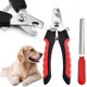 thumbnail image 1 of Cortaúñas para perros y gatos, alicates de corte de uñas con lima de uñas, para el cuidado de uñas de perros pequeños, medianos, gatos, conejos, cobayas (rojo), 1 of 5