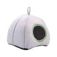 thumbnail image 3 of Nido de hámster semicerrado Cama para hámster Cama lavable para hámster Suministros para mascotas Nido cálido de invierno para conejillos de indias Gris, 3 of 8