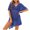 Blue-A, variant on Womens Cover Ups Solid Beach Bikini Cover Ups Dresses Cover Ups Bathing Suit Cover Up For Beach Pool Swimwear Crochet Dress Gray One Size