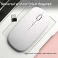 thumbnail image 2 of Dual-Mode Wireless Mouse, 2.4G and Wireless Lightweight Portable Ergonomic Office Computer Mouse, Compatible with Desktop/Laptop/Tablet/Windows System, Battery Not Included, 2 of 6