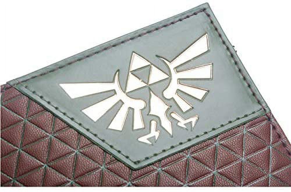 Legend Of Zelda BiFold Wallet - Majora's Mask Emblem Brown Leather Purse For Men & Women