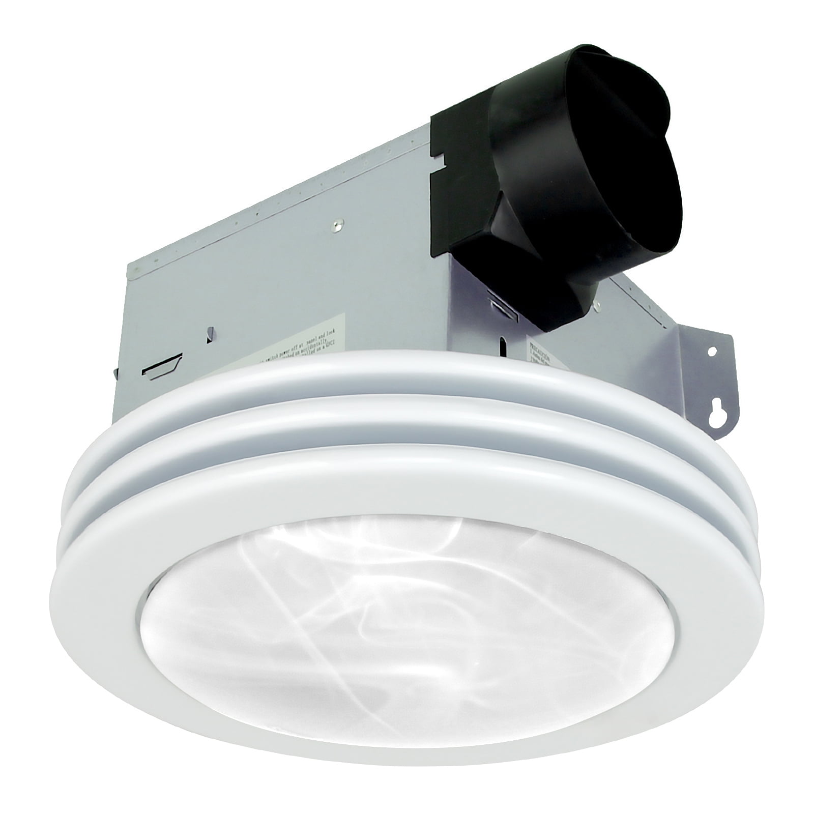 Akicon Ultra Quiet Bathroom Exhaust Fan with LED Light 80CFM 2.0 Sones Round Bathroom