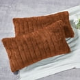 thumbnail image 3 of Home Soft Things Super Soft Decorative Pillow Covers, Set of 2, Umber, 14" x 26", 3 of 3