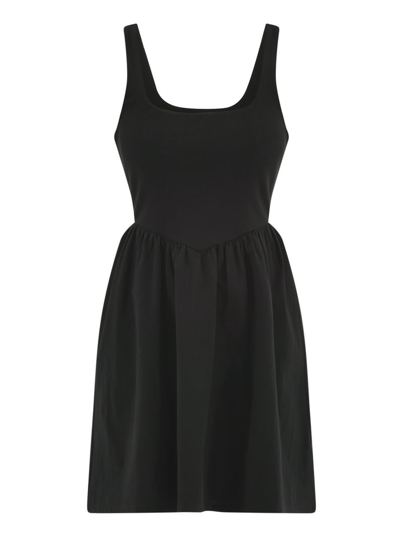 No Boundaries V Waist Mini Tank Dress, Women's and Women's Plus