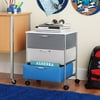 Your Zone Rolling Storage Table - Grey/frost/blue