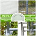 thumbnail image 4 of YIYADO Large Chicken Coop Metal Chicken Run with Waterproof and Anti-UV Cover, Dome Shaped Walk-in Fence Cage Hen House for Yard Farm Use, 1" Tube Diameter, 9.84' x 19.68' x 6.56', 4 of 7