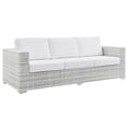 thumbnail image 1 of Modway Convene Outdoor Patio Furniture Sofa, Light Gray, 1 of 9