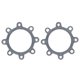 thumbnail image 1 of Junta de orificio de aleación de aluminio, disco de cubo roscado de 2 piezas Disco de cubo roscado Rotor de freno de aleación de aluminio Características de vanguardia, 1 of 8