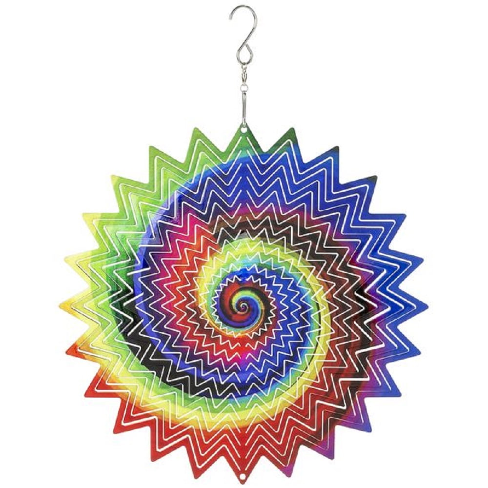 Rainbow Star Stainless Steel Wind Spinner New 10 inch