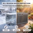 thumbnail image 4 of Homall 100-Gallon Outdoor Box Deck Plastic Resin Storage Box, Gray, 4 of 7