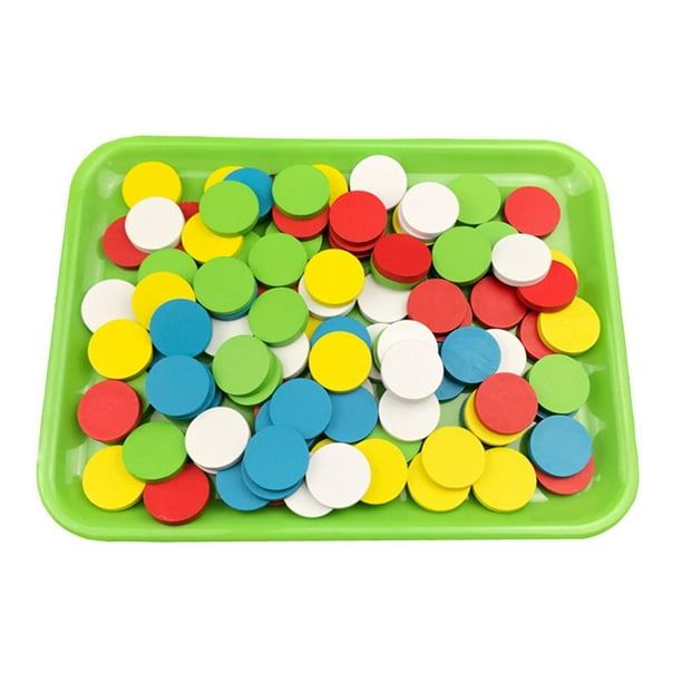 Juguetes de matemáticas Montessori, juguetes para contar, juguete para juego educativo, material didáctico, tabla redonda, herramienta de enseñanza