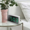 thumbnail image 2 of Mini Digital Alarm Clock, Plastic, White, 7.2x4x1.8cm, Clear Display, Low Power Consumption, 2 of 8