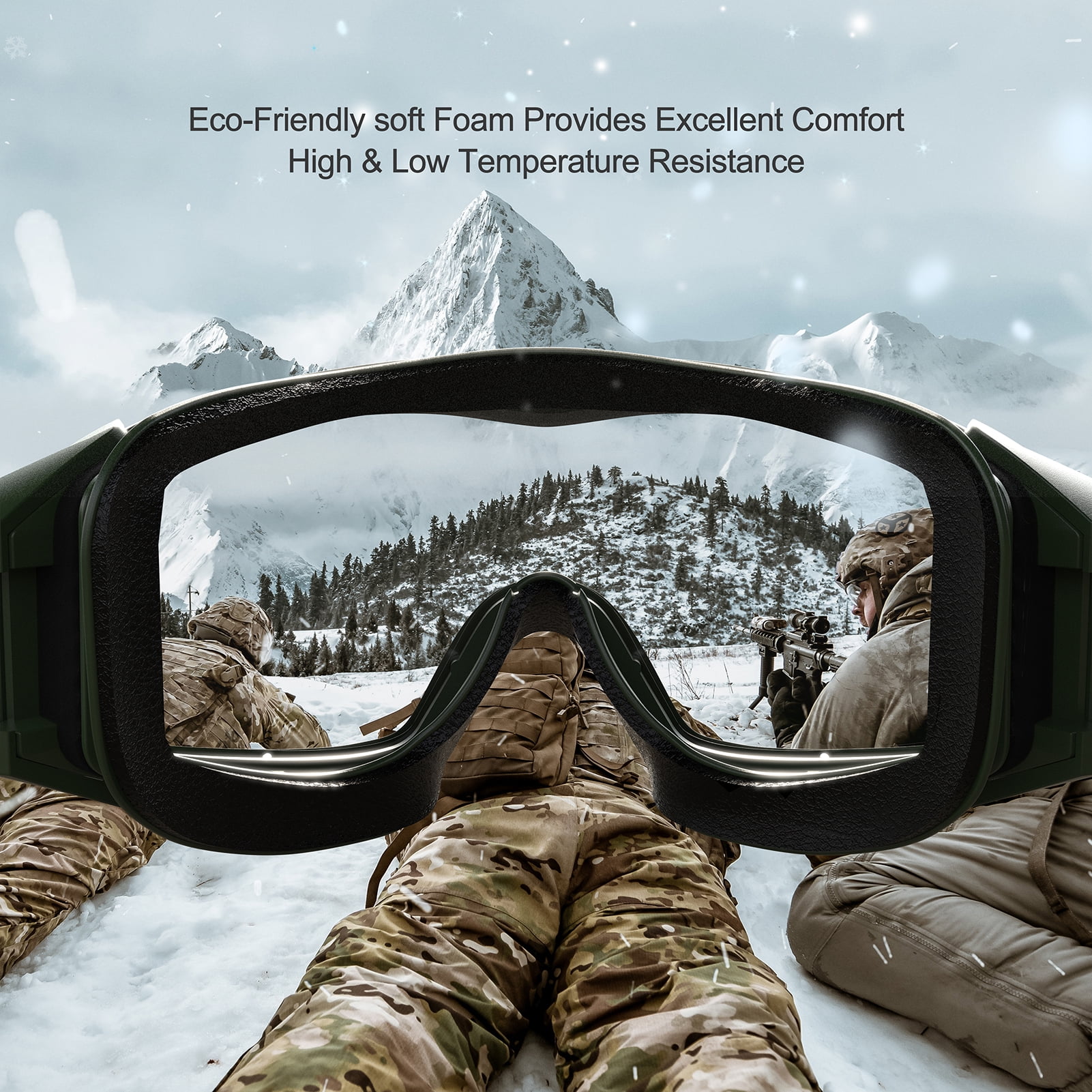 Xaegistac Airsoft Goggles Anti-Fog Ballistic Safety Glasses for Shooting and Hunting