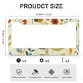 thumbnail image 3 of License Plate Frames Wildflowers, Leaves And Flowers Standard Car Tag Cover Holder 2 PCS Botanical Spring Floral Quality Aluminum Metal License Plate Cover for Women Men Auto Decoration Hardware, 3 of 6