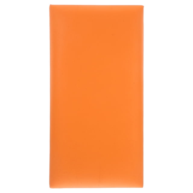 3D Anti-Collision Wall Padding Peel And Stick Upholstered Wall Panel Playroom Decorative Protection Wall Stickers For Kids Nursery Queen Headboard Orange
