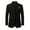 Black2, variant on i·FineLong Men's Black Stand-Up Collar Slim Fit Blazer Business Casual Office Daily Wear Spring Summer Autumn