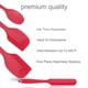 thumbnail image 3 of Juego de espátulas de silicona Unique Bargains 4uds rojo Resistente al calor, 3 of 7